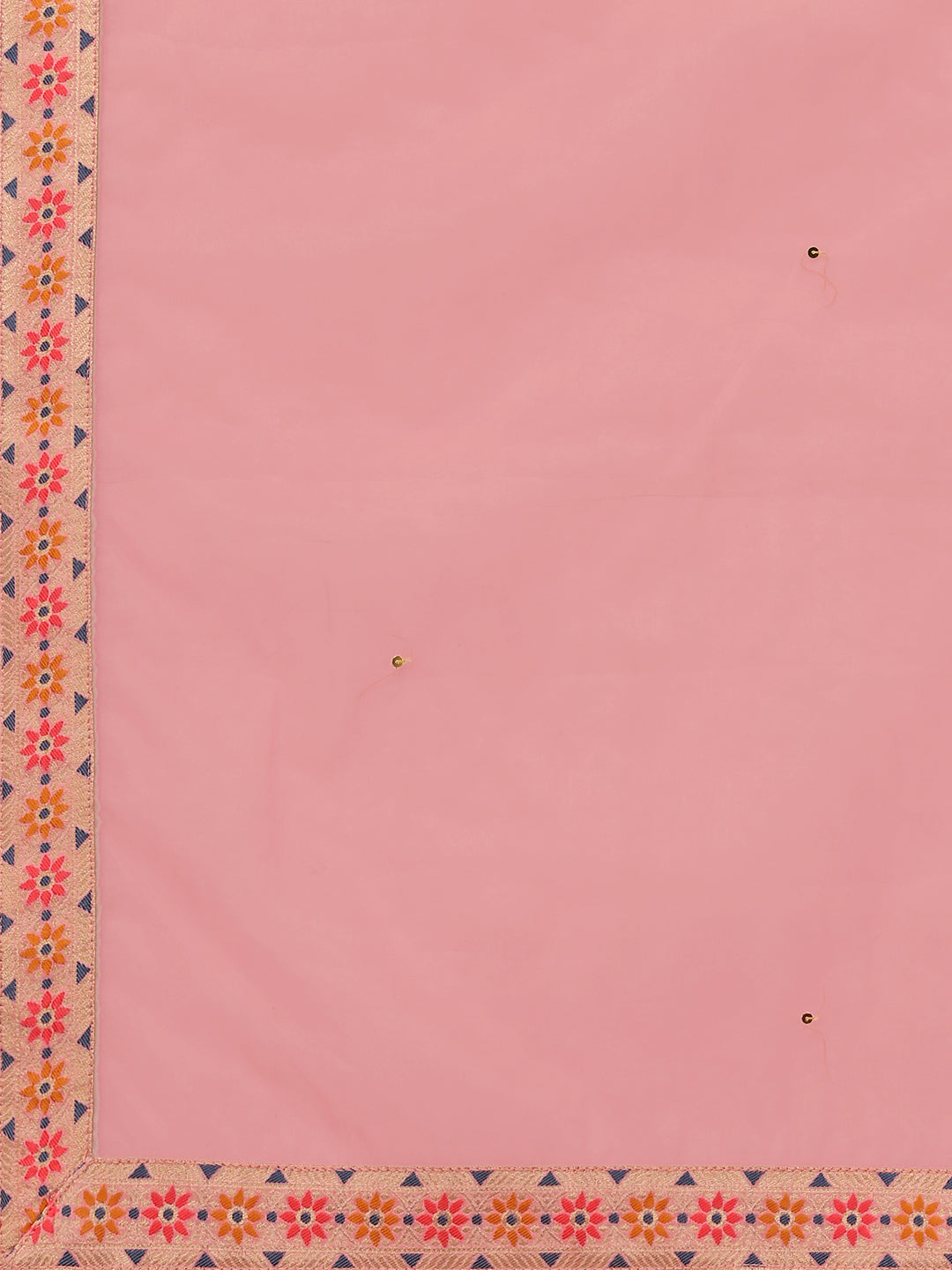 Peachish Pink Meena Jacquard Kurta Suit Set Product vendor