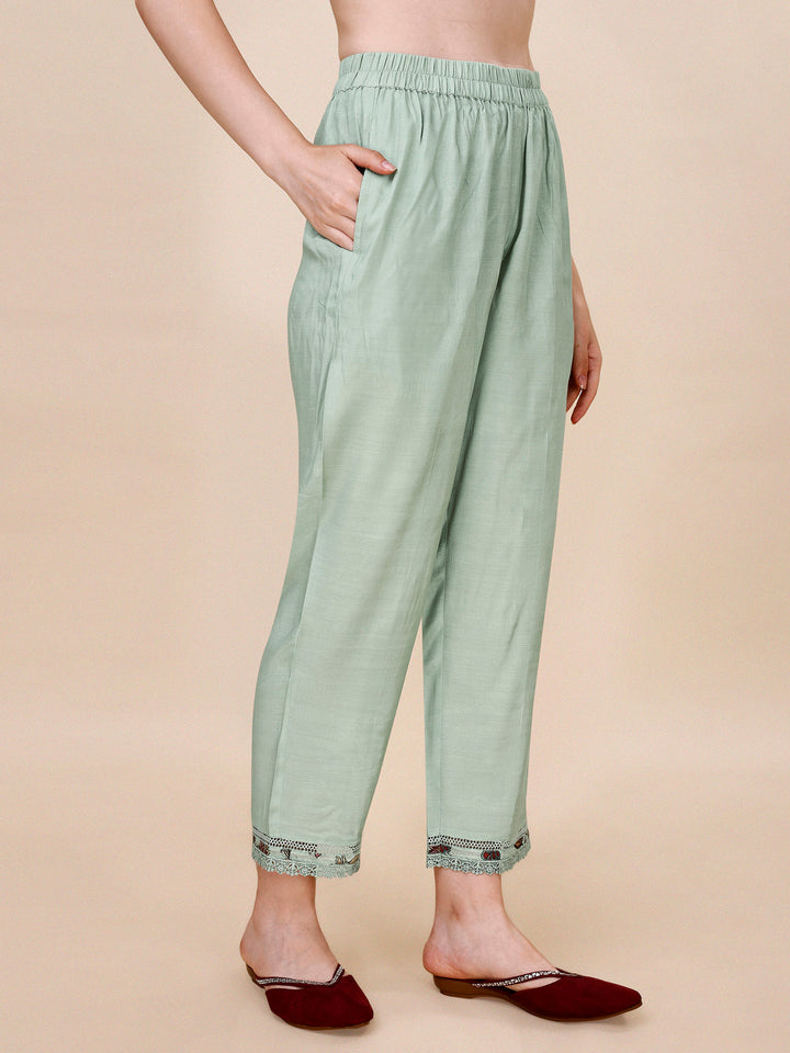 Summer Green Embroidery Kurta Suit Set Product vendor