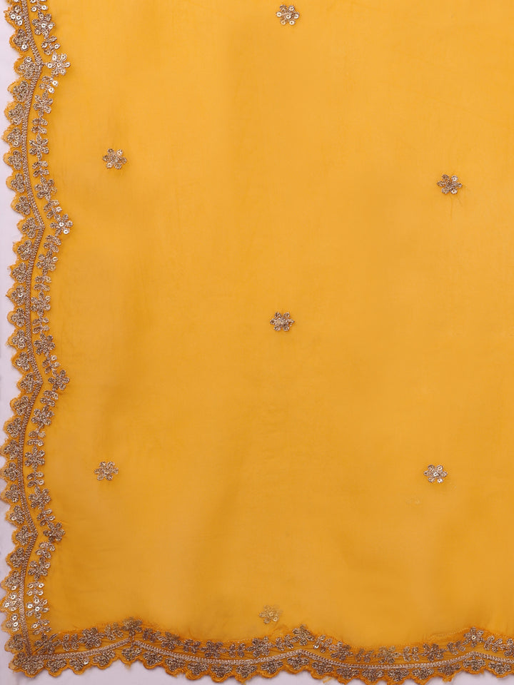 Yellow Jacquard Kurta Suit Set Product vendor