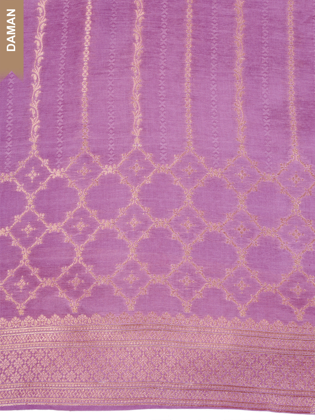 Purple Muslin Top & Floral Muslin Dupatta, Unstitched Salwar Suit